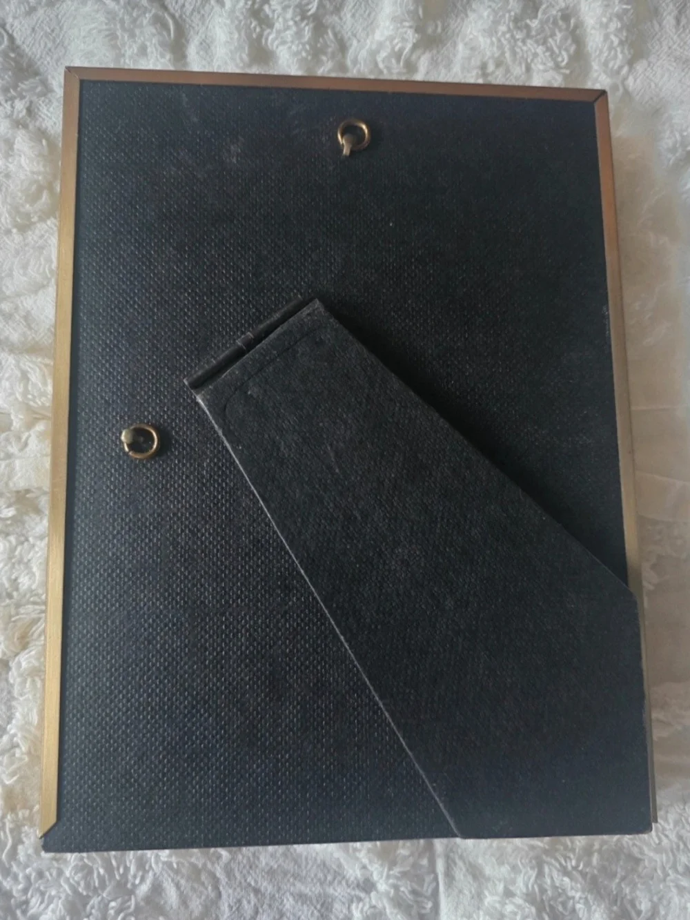 MCM Vintage Metal Picture Frame Oval Center